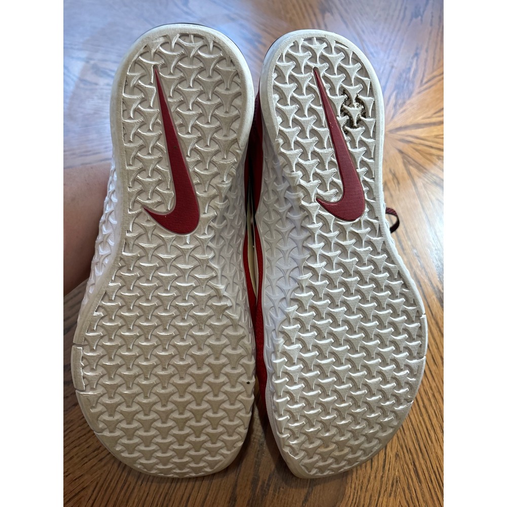 Nike Metcon Red Black White Mens Training Gym Workout Shoes Size 9.5 - Picture 6 of 7